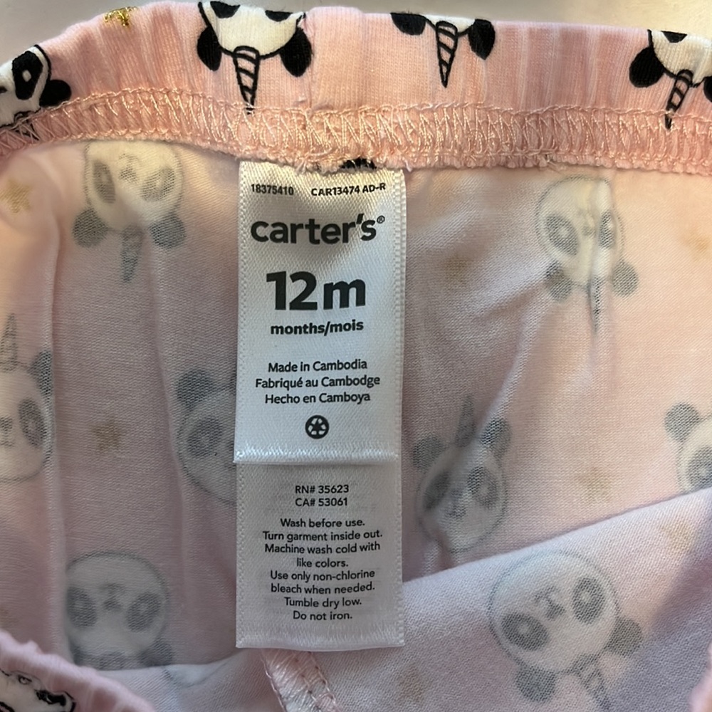 Carters baby girl panda outfit bundle - Picture 8 of 16